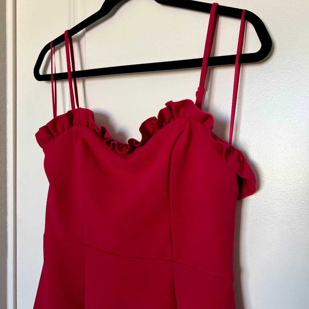 Gently Used French Connection Ruffle Mini Dress - Picture 3 of 9